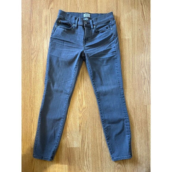 J Crew Gray Toothpick Skinny Jeans Size 26 Petite - Picture 1 of 6